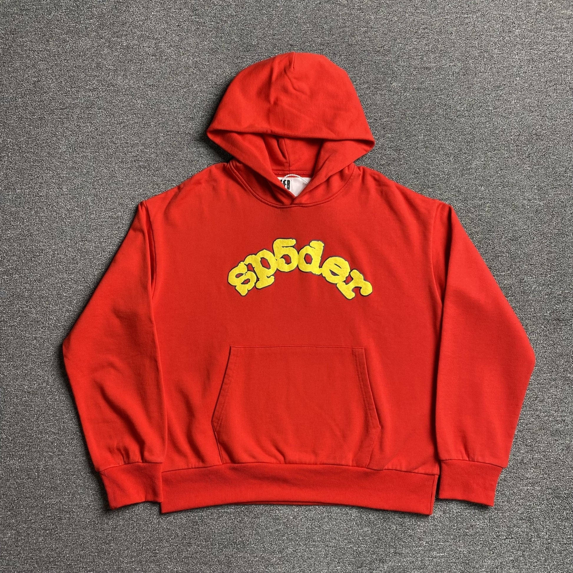 SP5DER OG LOGO HOODIE RED - Sin Sity Reps