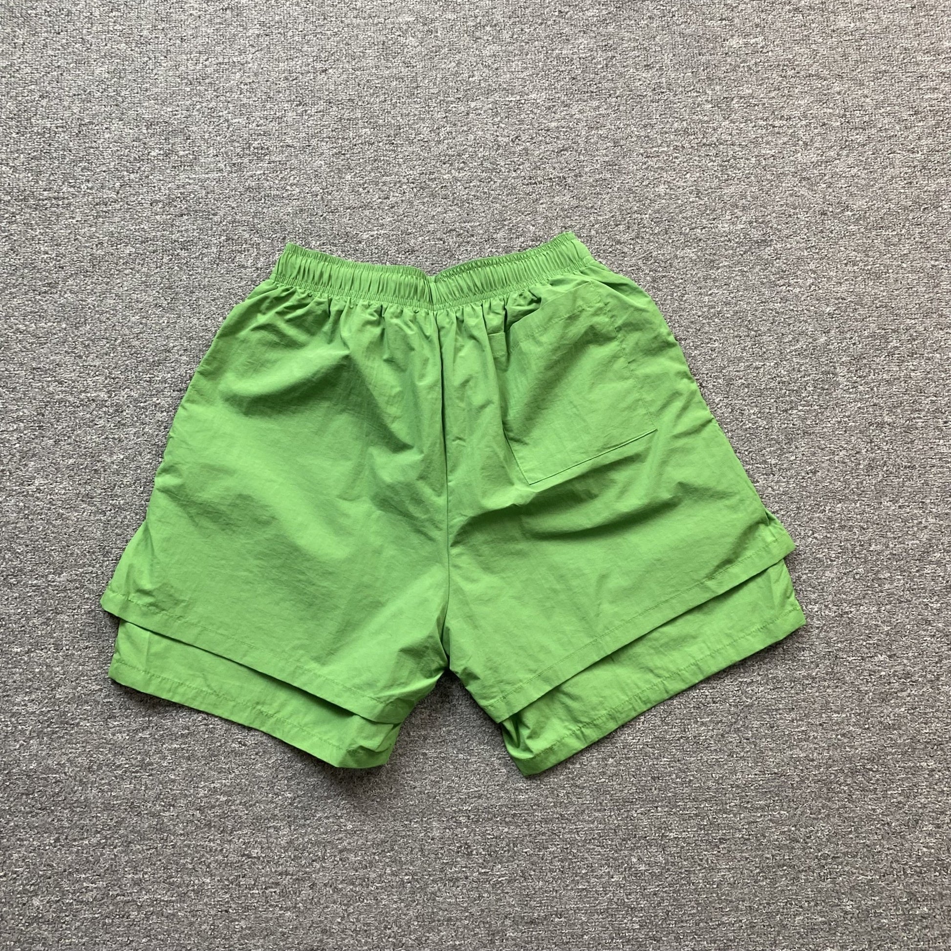 SP5DER OG WEB DOUBLE LAYER SHORT GREEN - Sin Sity Reps