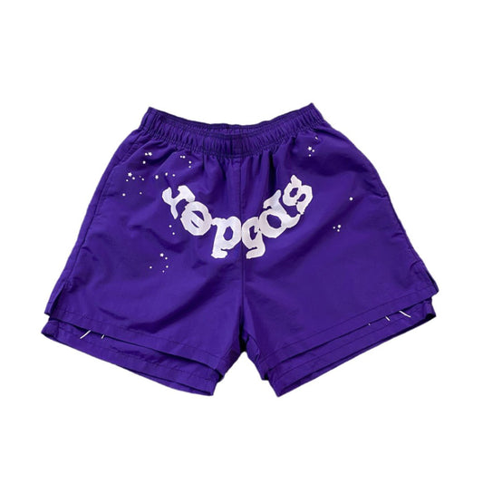 SP5DER OG WEB DOUBLE LAYER SHORT PURPLE - Sin Sity Reps