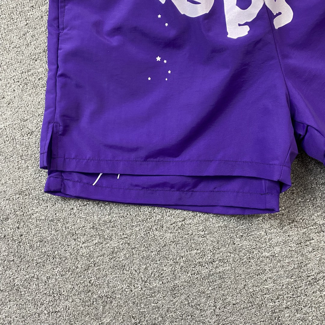 SP5DER OG WEB DOUBLE LAYER SHORT PURPLE - Sin Sity Reps