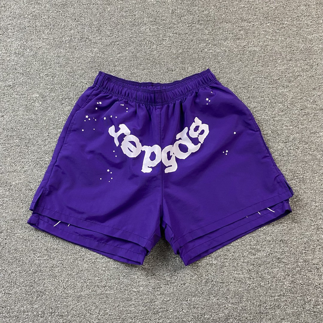 SP5DER OG WEB DOUBLE LAYER SHORT PURPLE - Sin Sity Reps