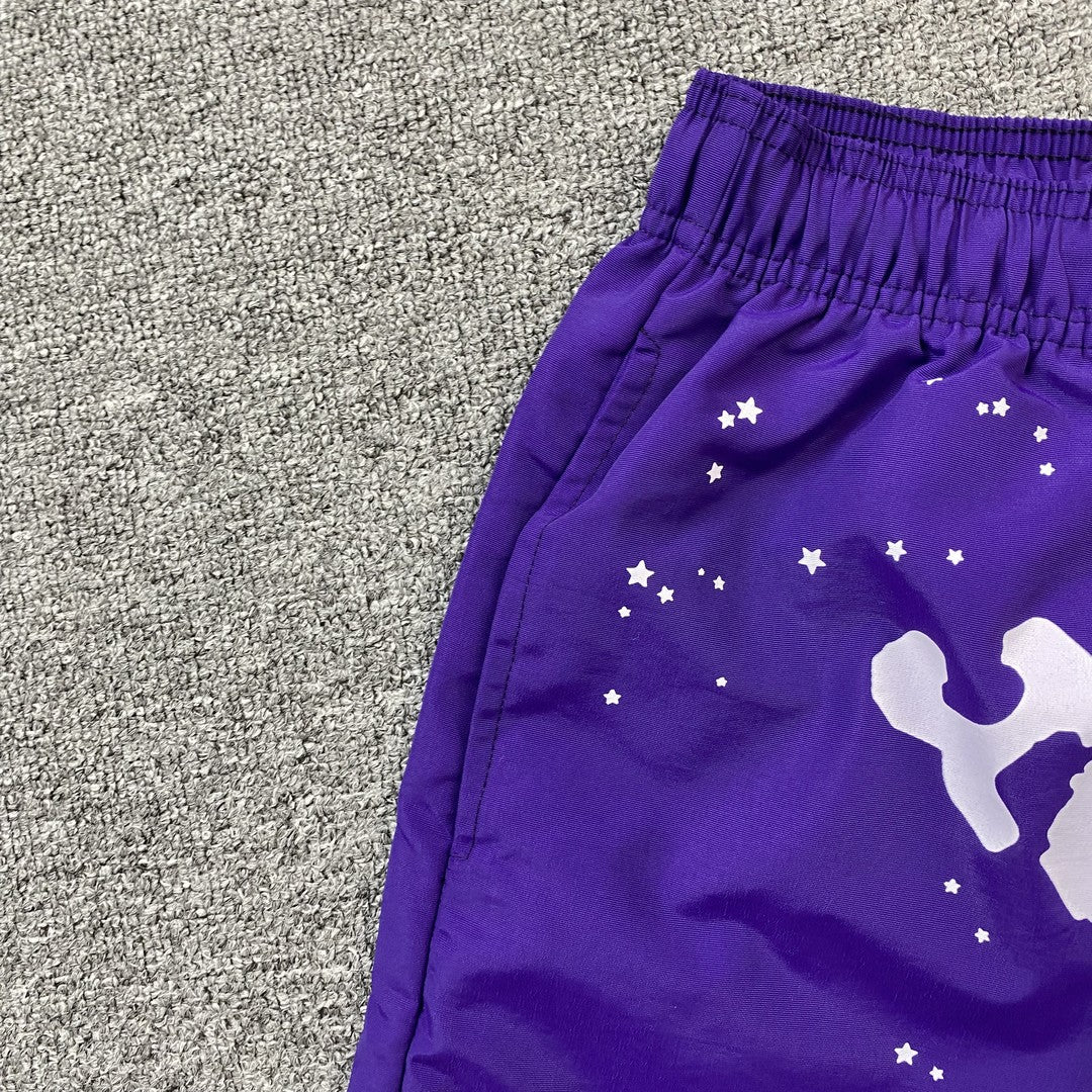 SP5DER OG WEB DOUBLE LAYER SHORT PURPLE - Sin Sity Reps