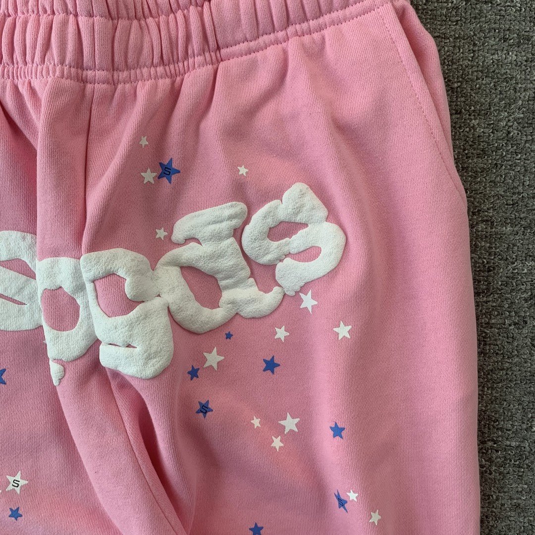 SP5DER OG WEB SWEATPANTS PINK - Sin Sity Reps