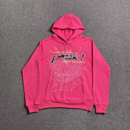 SP5DER P*NK HOODIE PINK - Sin Sity Reps