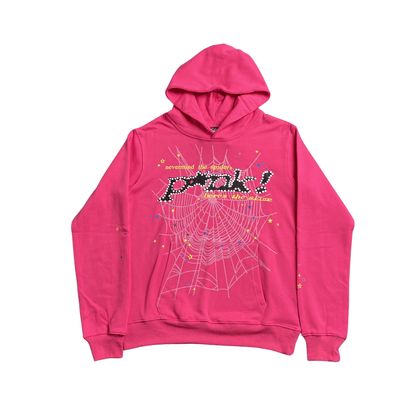 SP5DER P*NK HOODIE PINK - Sin Sity Reps