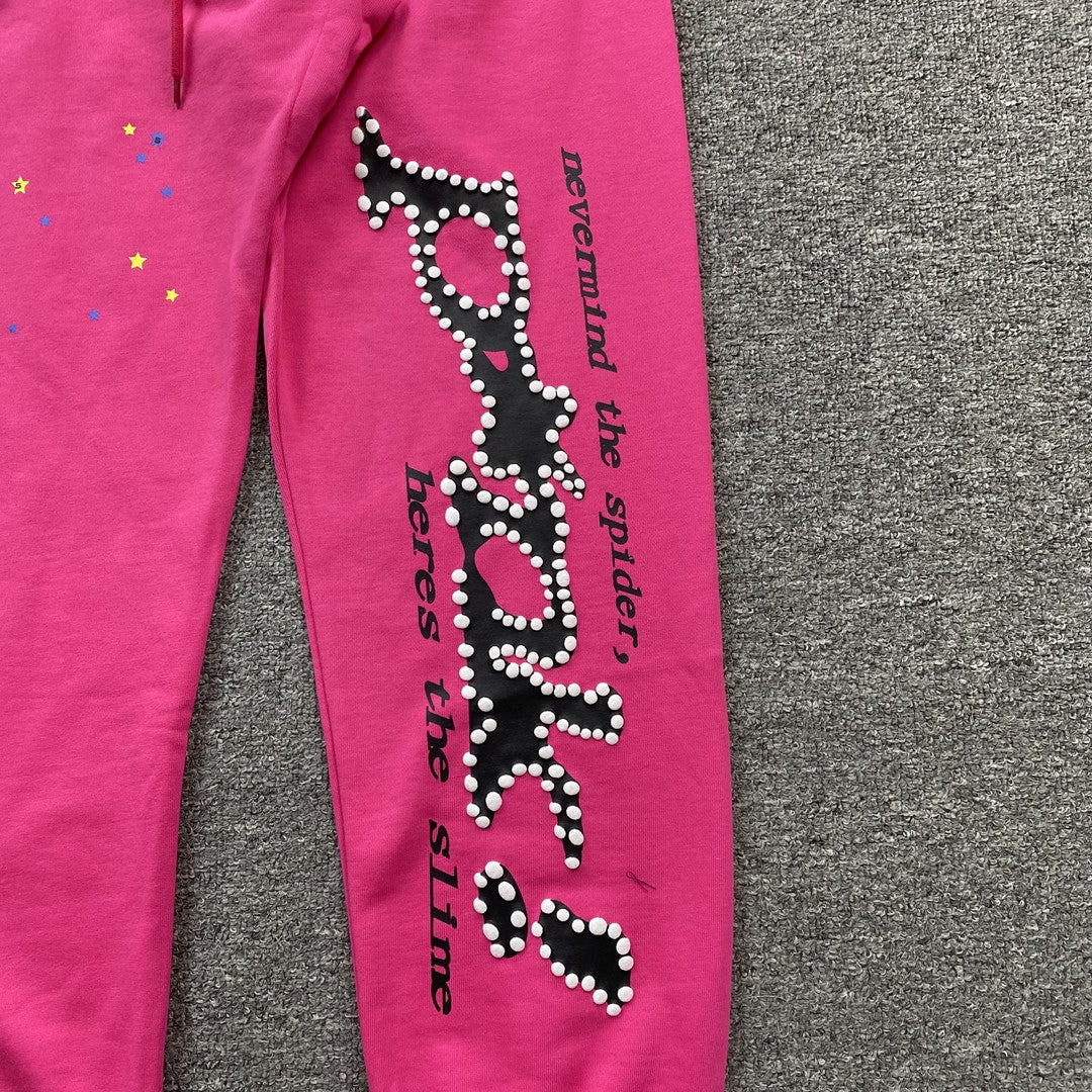 SP5DER P*NK SWEATPANTS PINK - Sin Sity Reps