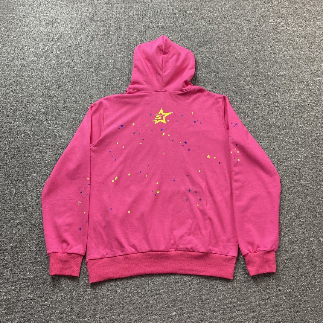 SP5DER P*NK V2 HOODIE PINK - Sin Sity Reps