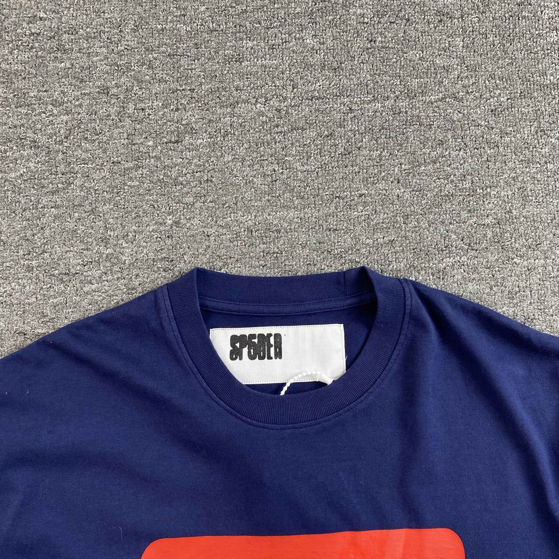 SP5DER RED 5 BABY TEE NAVY - Sin Sity Reps