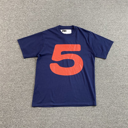 SP5DER RED 5 BABY TEE NAVY - Sin Sity Reps