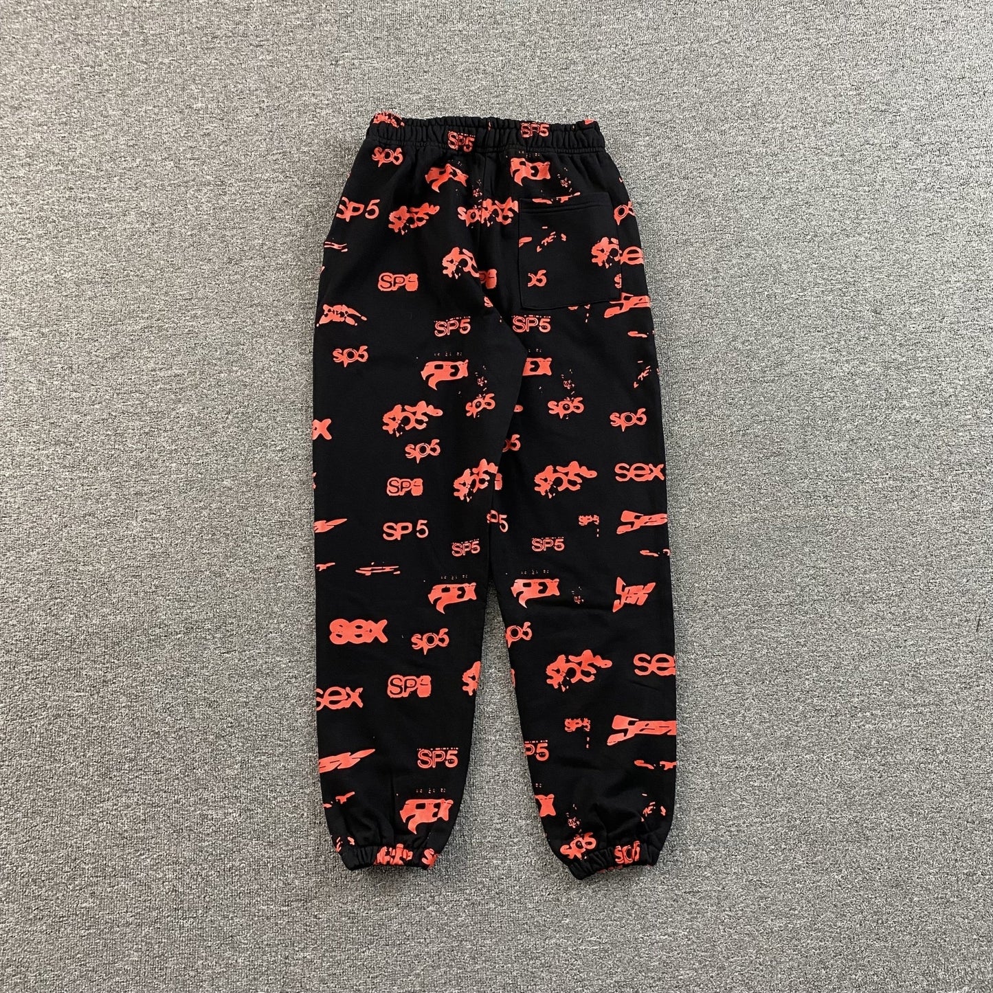 SP5DER SEX AOP SWEATPANTS BLACK - Sin Sity Reps