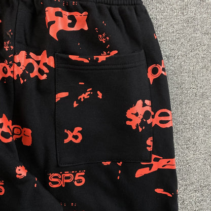 SP5DER SEX AOP SWEATPANTS BLACK - Sin Sity Reps