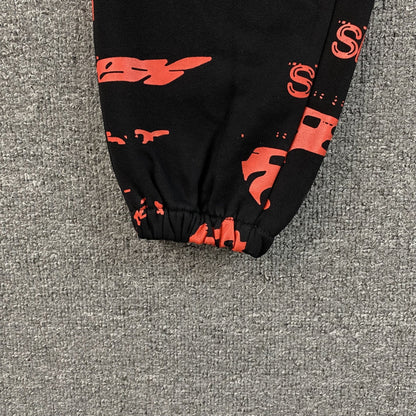 SP5DER SEX AOP SWEATPANTS BLACK - Sin Sity Reps