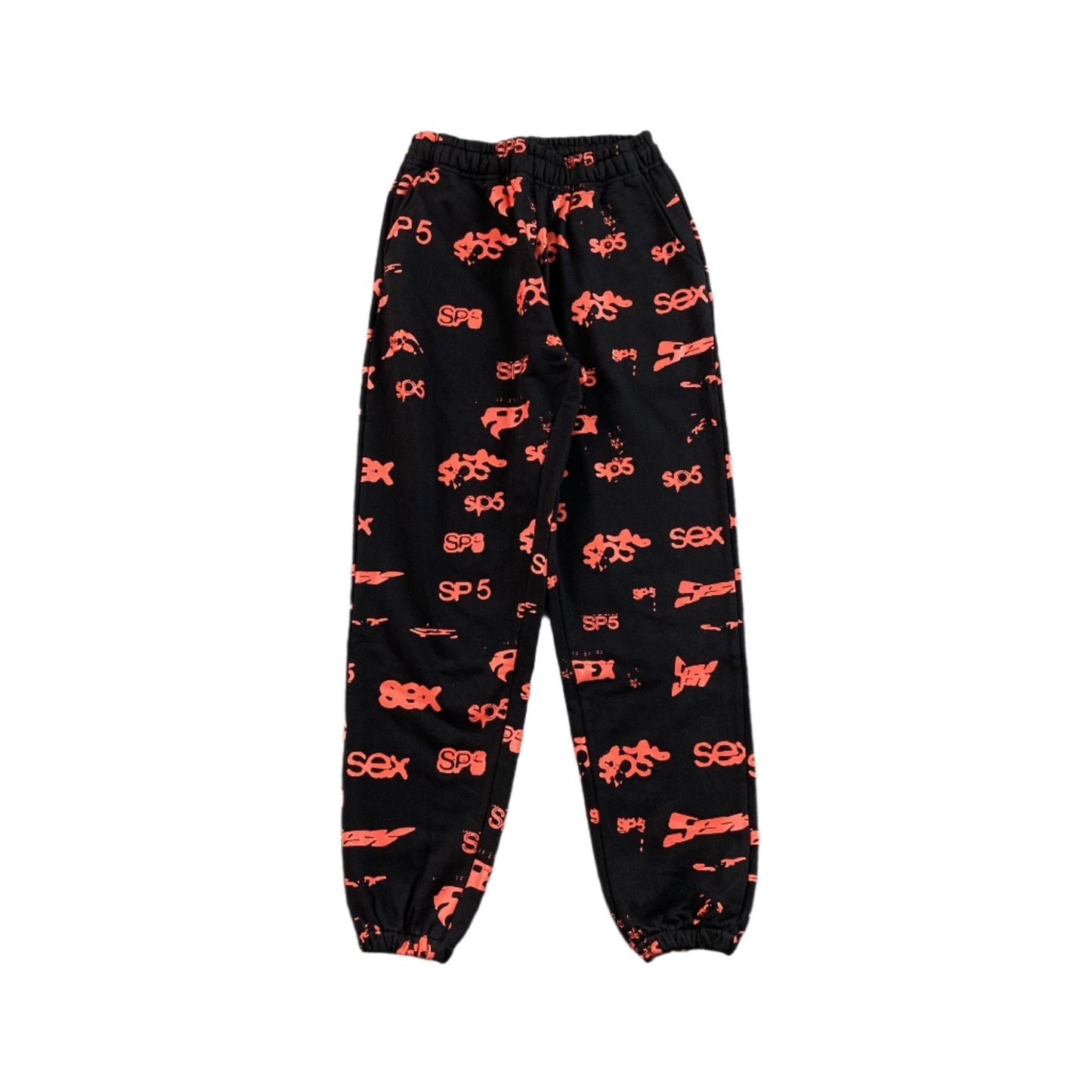 SP5DER SEX AOP SWEATPANTS BLACK - Sin Sity Reps