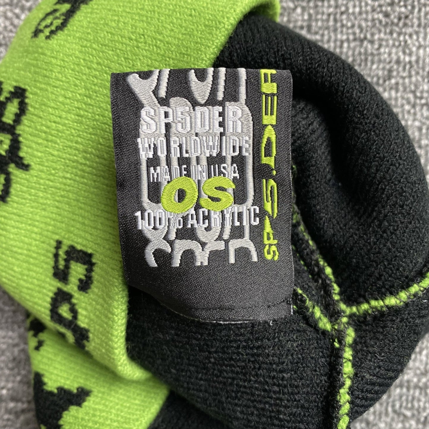 SP5DER SEX SKULLY SLIME GREEN - Sin Sity Reps