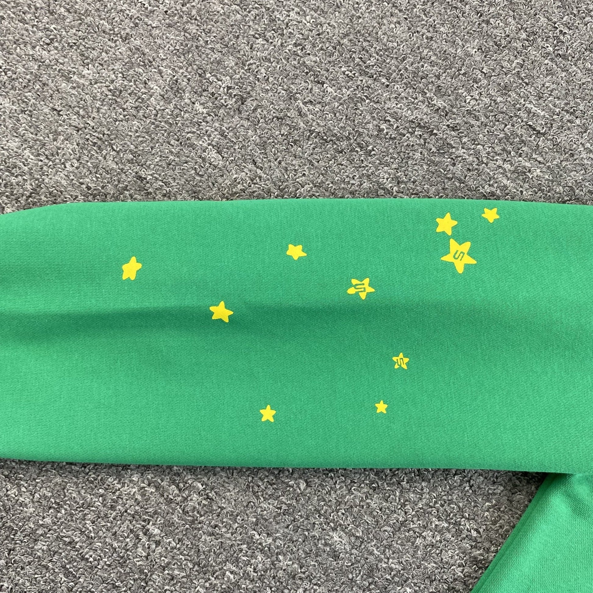 SP5DER STAR OG WEB V2 HOODIE SLIME GREEN - Sin Sity Reps