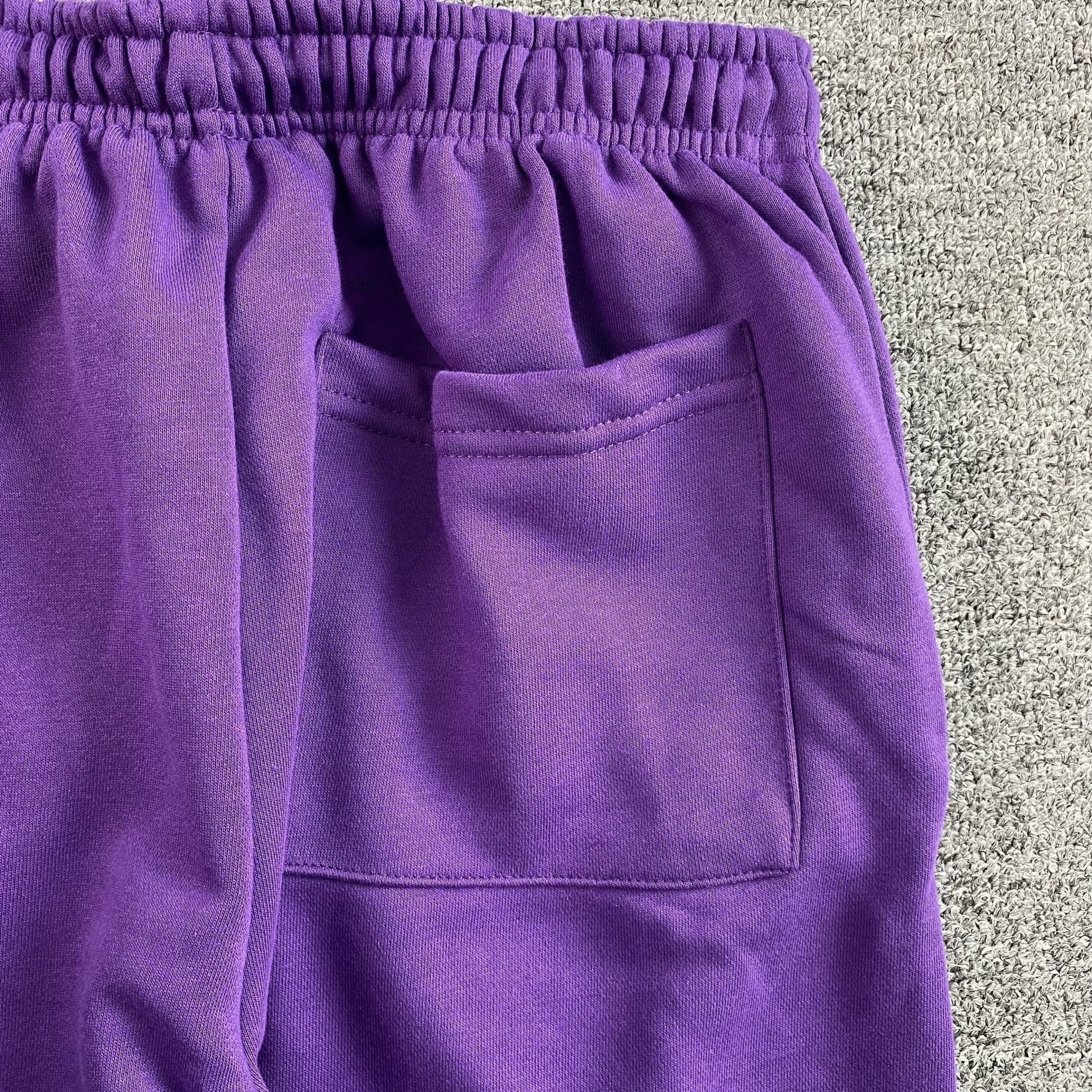 SP5DER STAR OG WEB V2 SWEATPANTS SLIME PURPLE - Sin Sity Reps