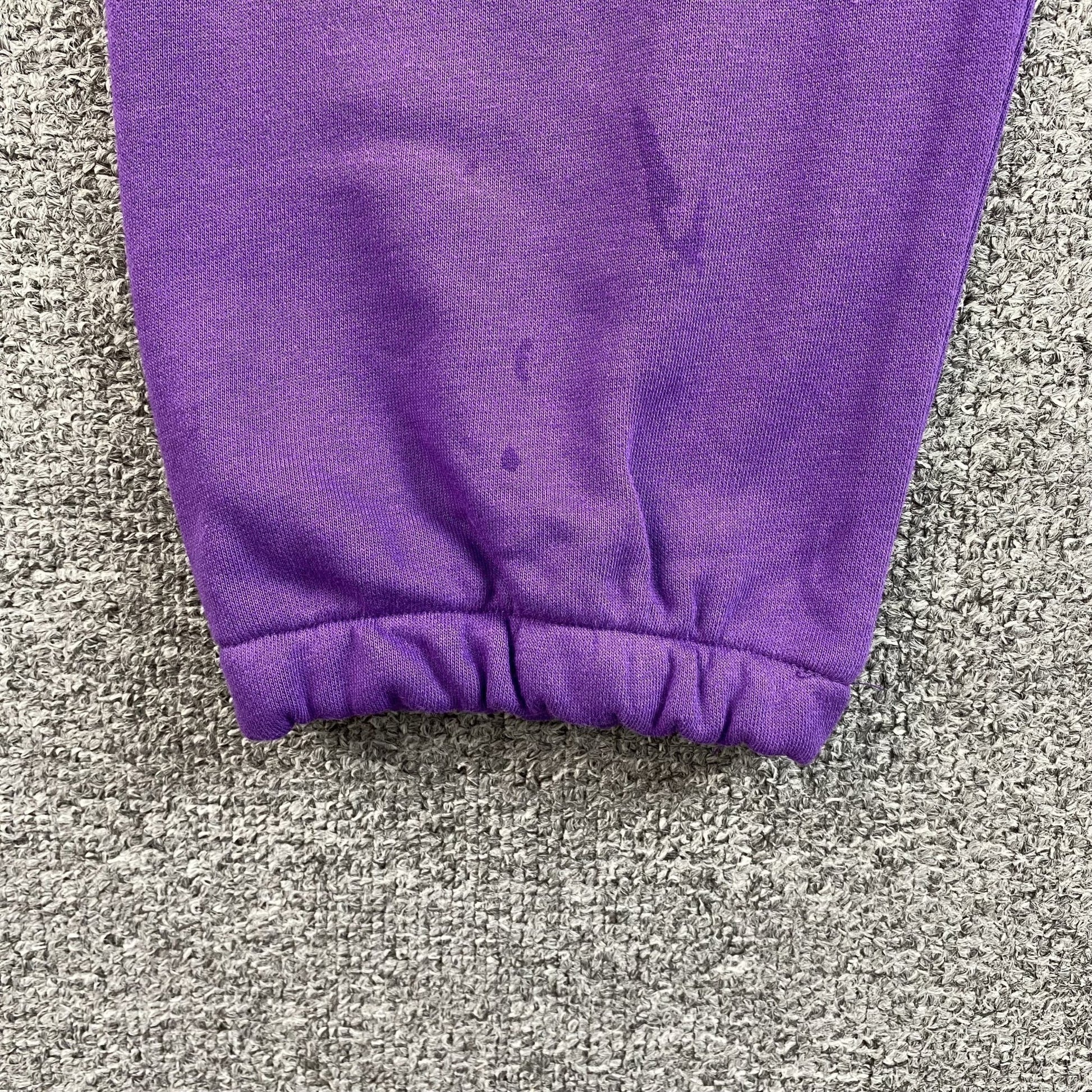 SP5DER STAR OG WEB V2 SWEATPANTS SLIME PURPLE - Sin Sity Reps