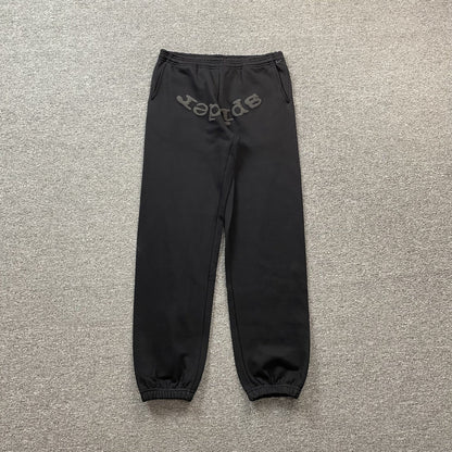 SP5DER VVS SWEATPANTS BLACK - Sin Sity Reps