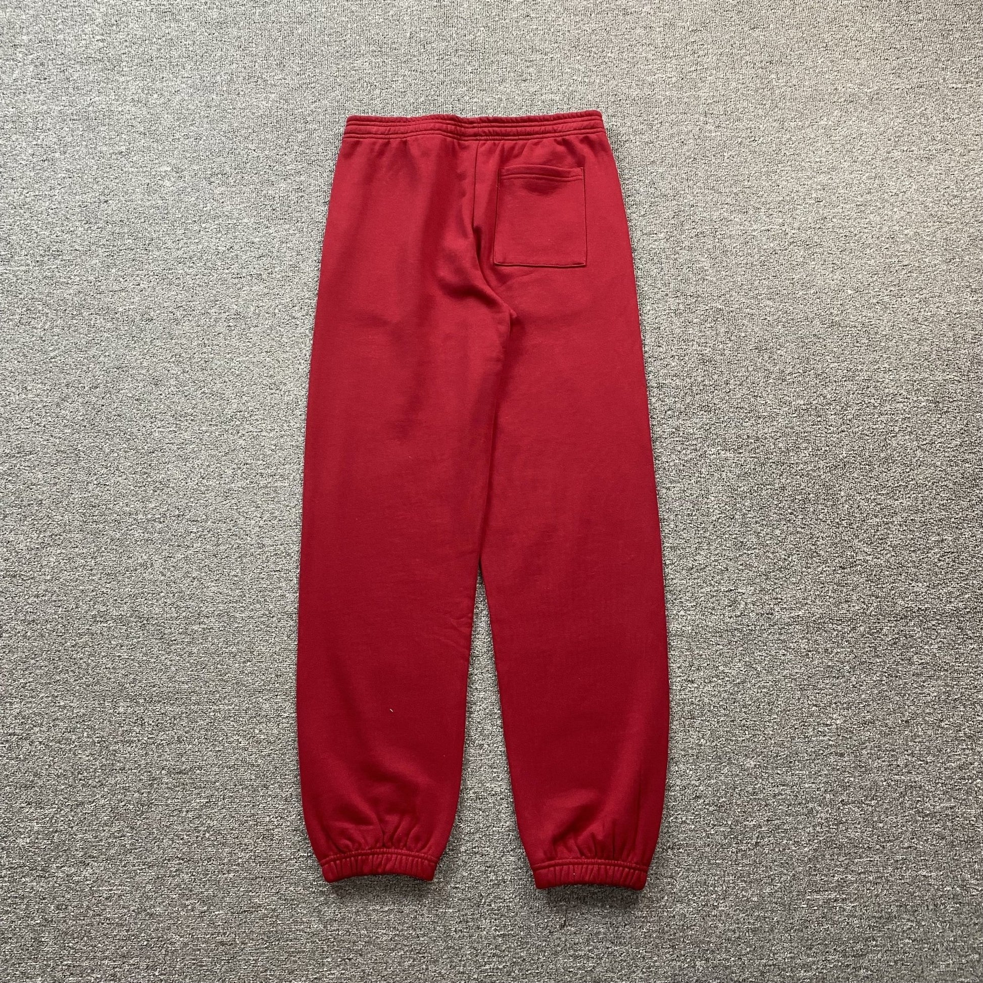 SP5DER VVS SWEATPANTS RED - Sin Sity Reps