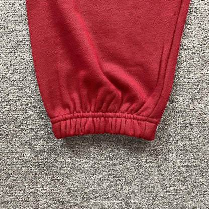 SP5DER VVS SWEATPANTS RED - Sin Sity Reps