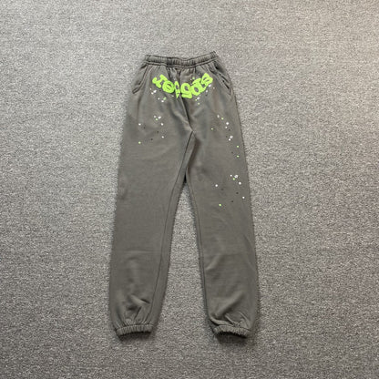 SP5DER WAIT WEB SWEATPANTS SLATE GREY - Sin Sity Reps