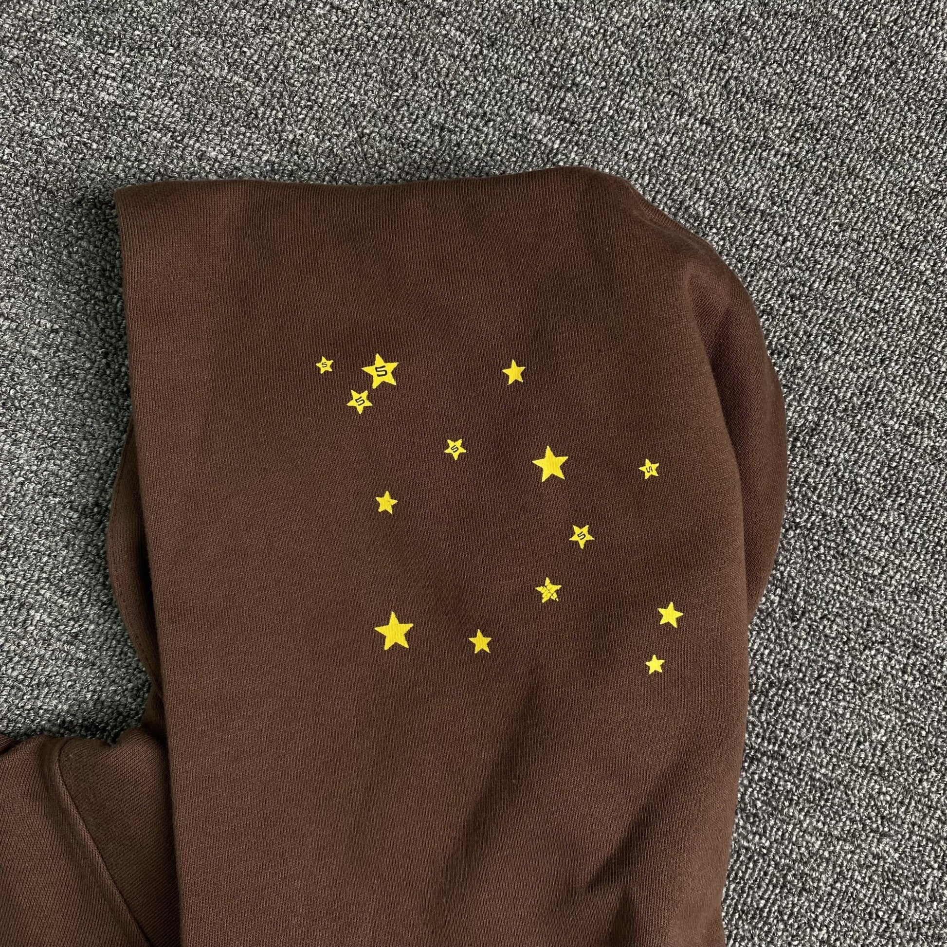 SP5DER WEB HOODIE BROWN - Sin Sity Reps