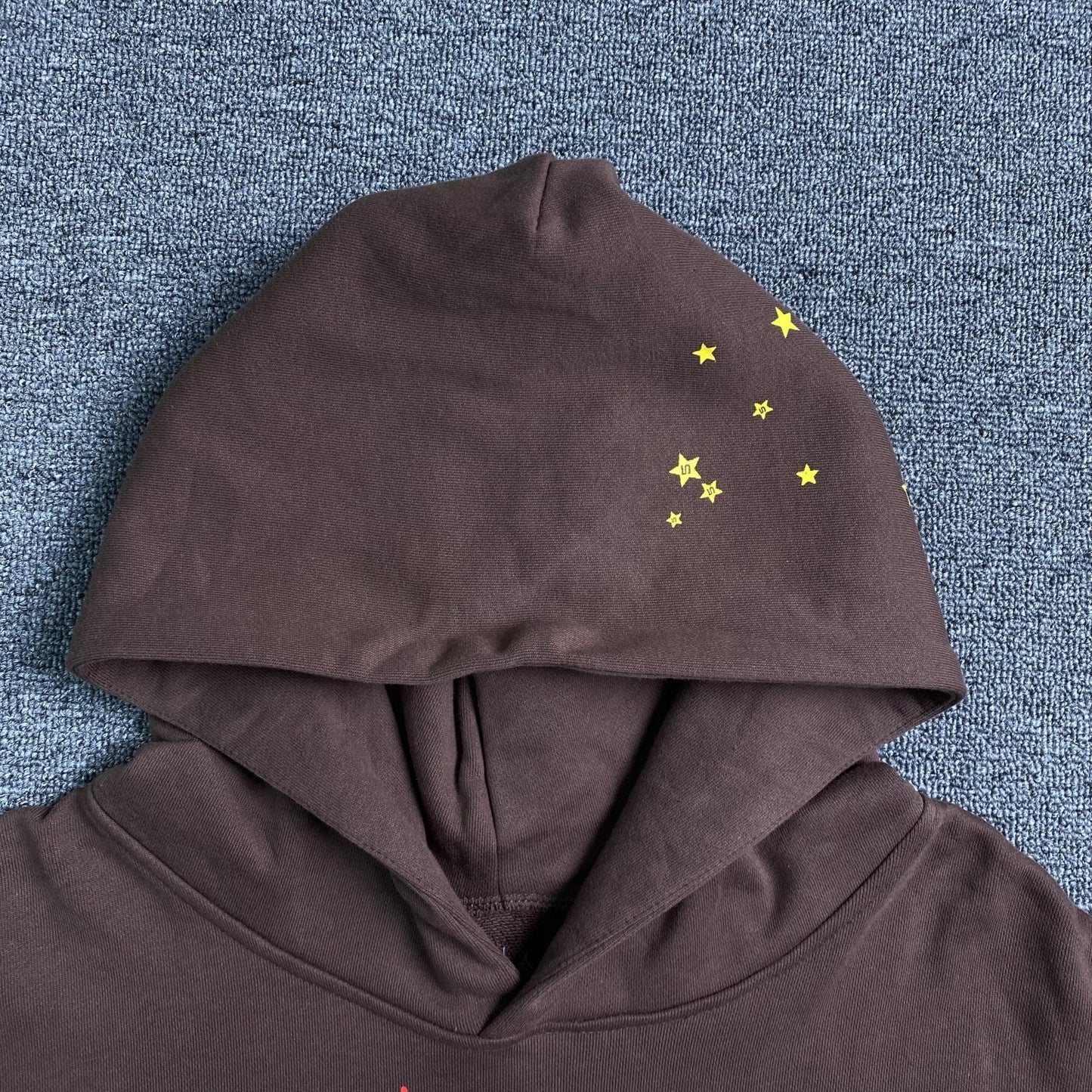 SP5DER WEB HOODIE BROWN - Sin Sity Reps