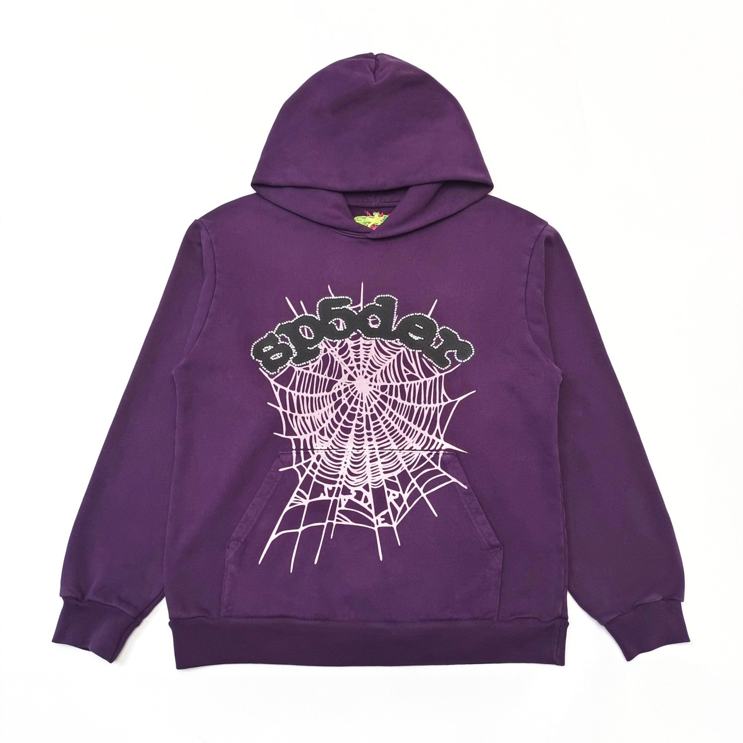 SP5DER WEB HOODIE PURPLE - Sin Sity Reps