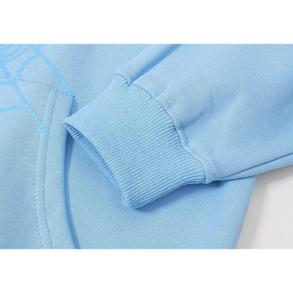 SP5DER WEB HOODIE SKY BLUE - Sin Sity Reps