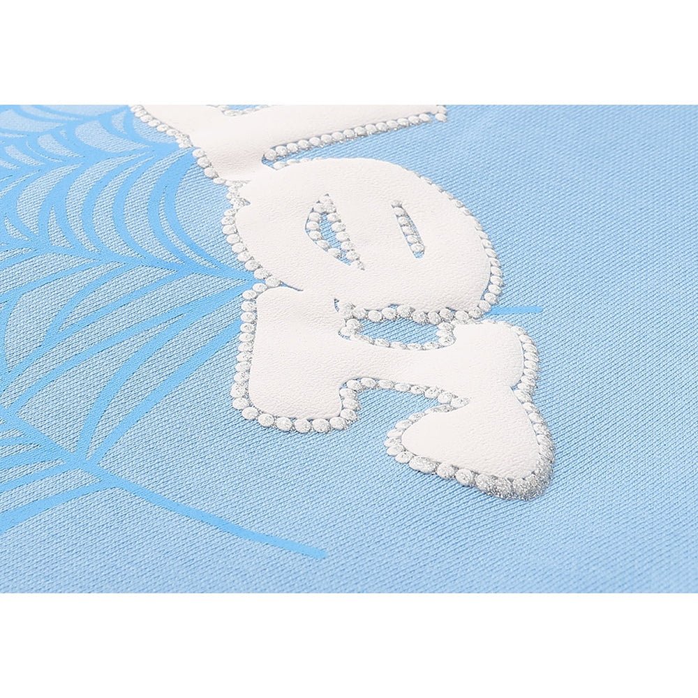 SP5DER WEB HOODIE SKY BLUE - Sin Sity Reps