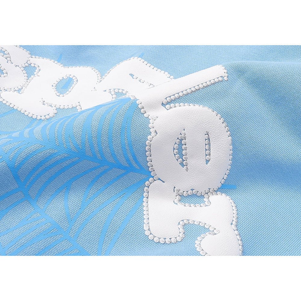 SP5DER WEB HOODIE SKY BLUE - Sin Sity Reps