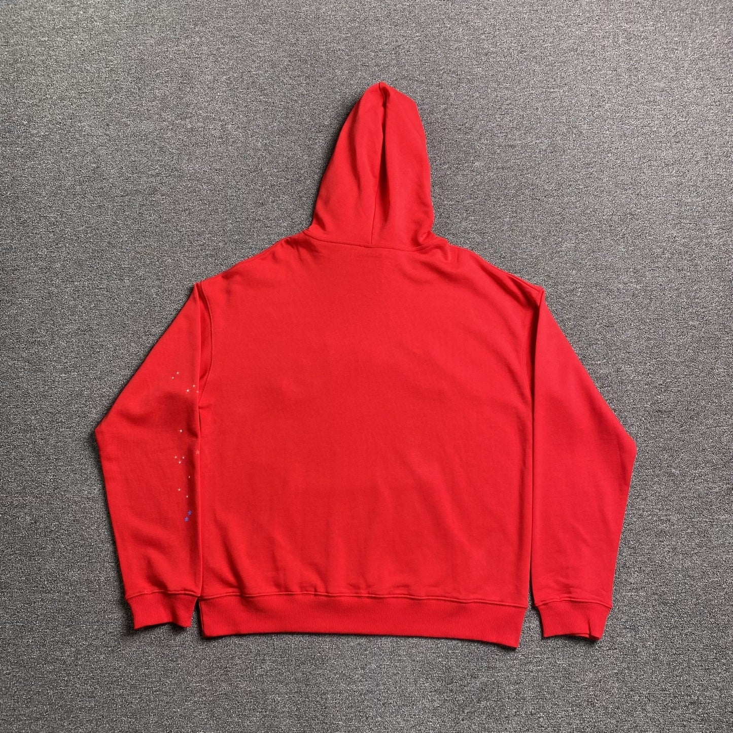 SP5DER WORLDWIDE RED ANGEL NUMBER 555 HOODIE RED - Sin Sity Reps