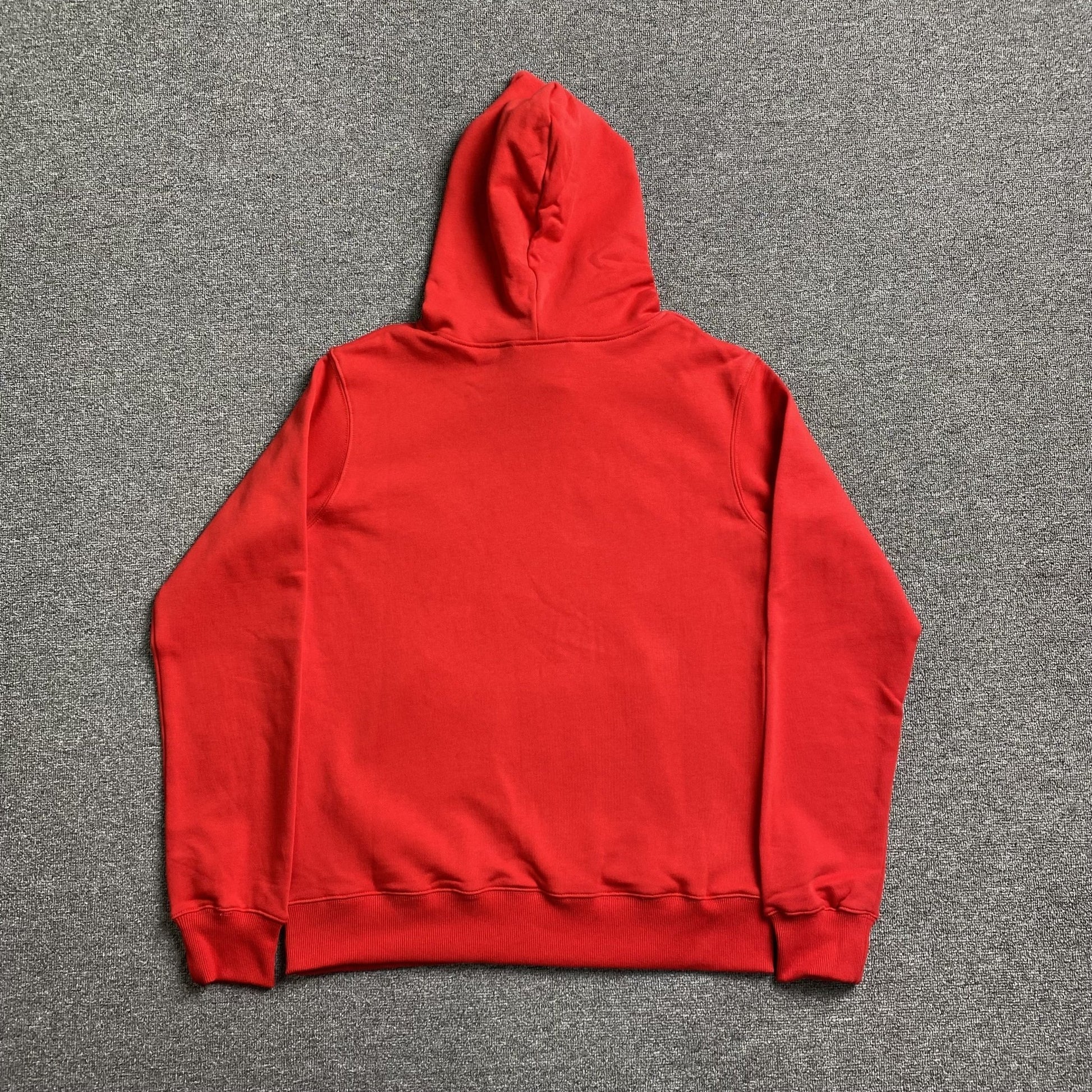 SP5DER x METRO BOOMIN HEROS AND VILLAINS HOODIE RED - Sin Sity Reps