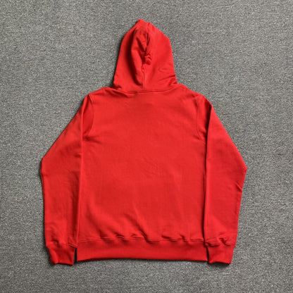 SP5DER x METRO BOOMIN HEROS AND VILLAINS HOODIE RED - Sin Sity Reps