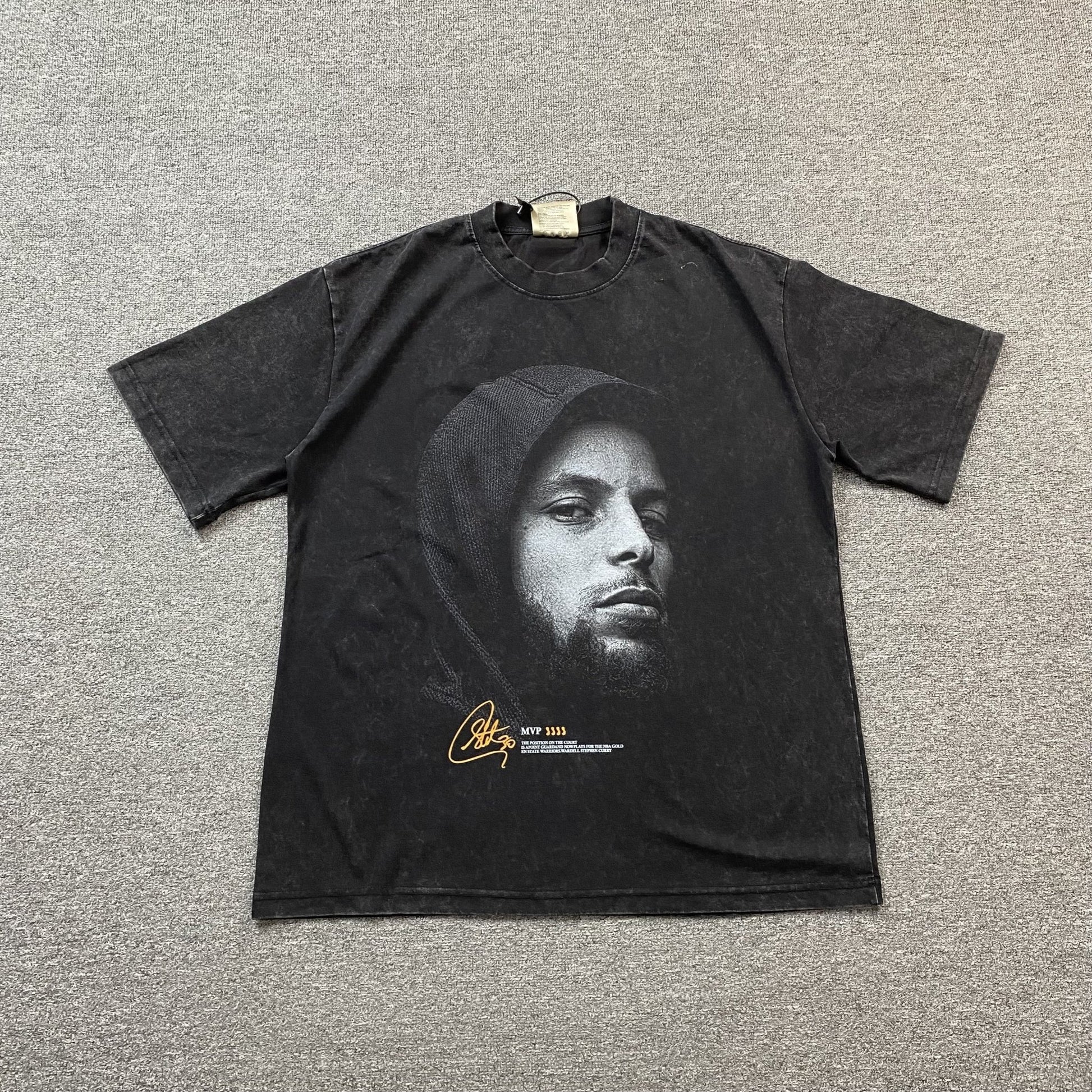 STEPHEN CURRY VINTAGE GRAPHIC TEE DARK GREY - Sin Sity Reps