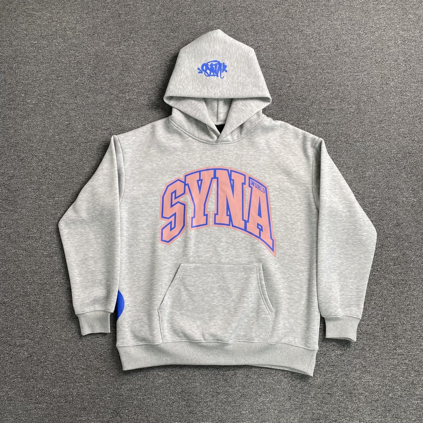 SYNA WORLD COLLEGE HOODIE GREY - Sin Sity Reps