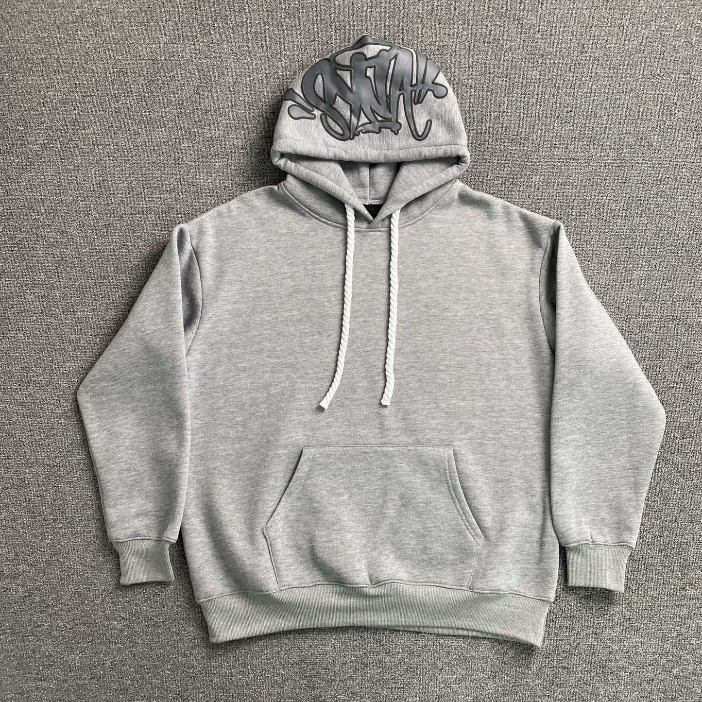 SYNA WORLD HOOD LOGO HOODIE GREY - Sin Sity Reps