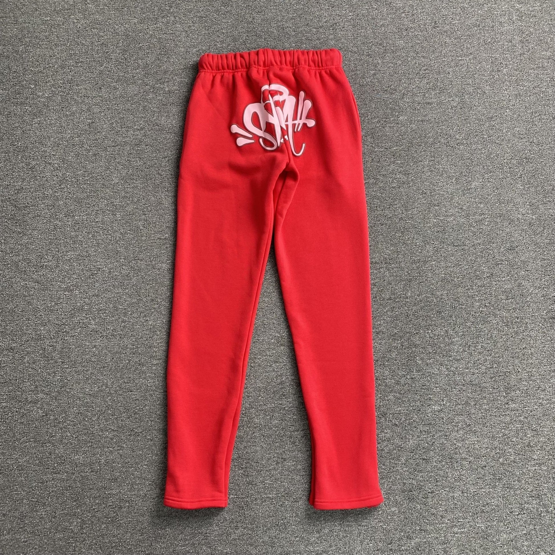 SYNA WORLD SYNA LOGO SWEATPANTS RED - Sin Sity Reps