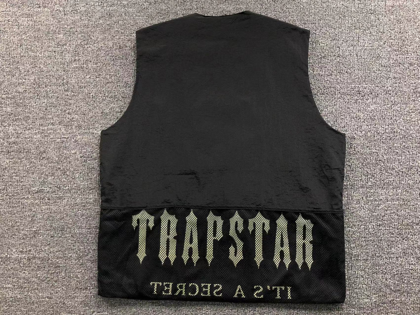 TRAPSTAR LONDON IRONGATE MESH POCKET VEST BLACK - Sin Sity Reps