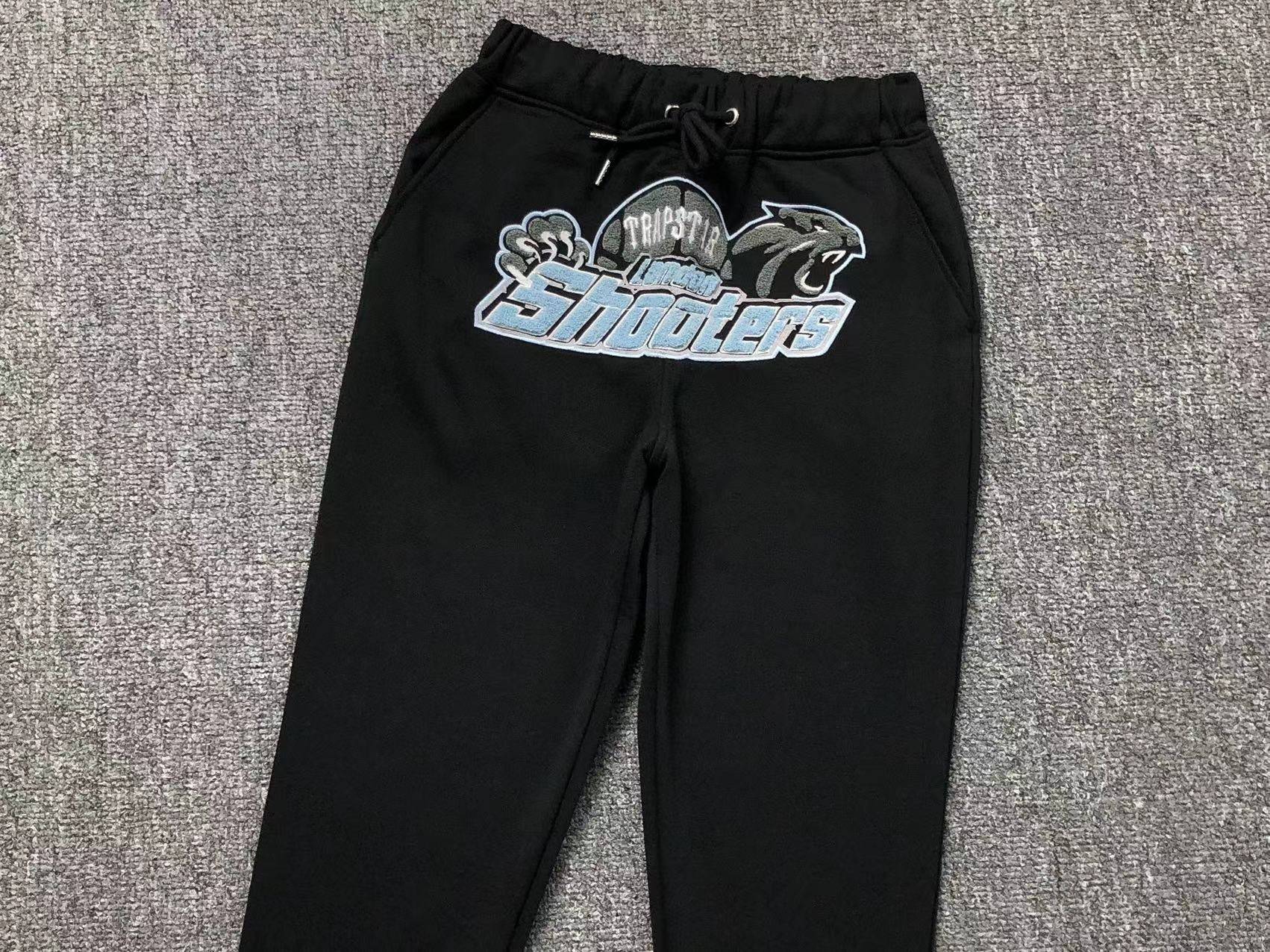 TRAPSTAR SHOOTERS SWEATPANTS BLACK - Sin Sity Reps