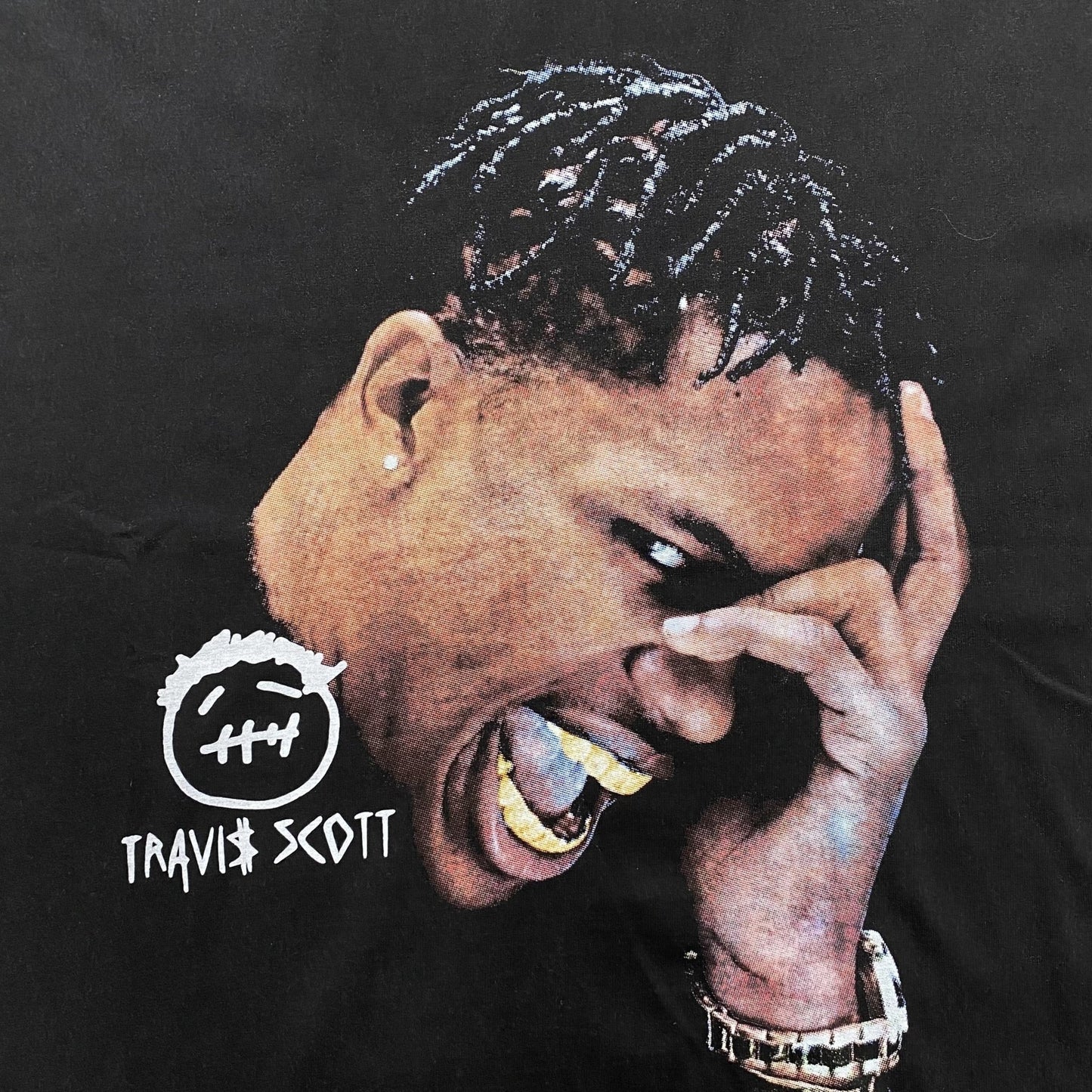 TRAVIS SCOTT VINTAGE GRAPHIC TEE BLACK - Sin Sity Reps