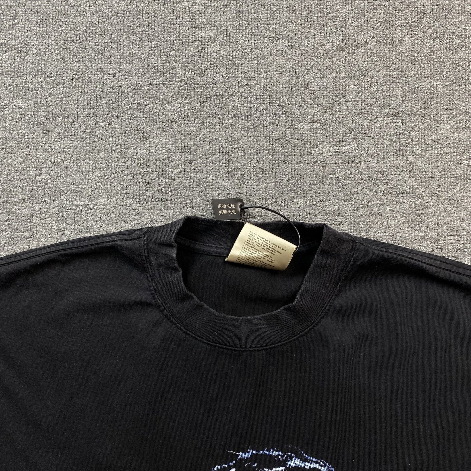 TRAVIS SCOTT VINTAGE GRAPHIC TEE BLACK - Sin Sity Reps