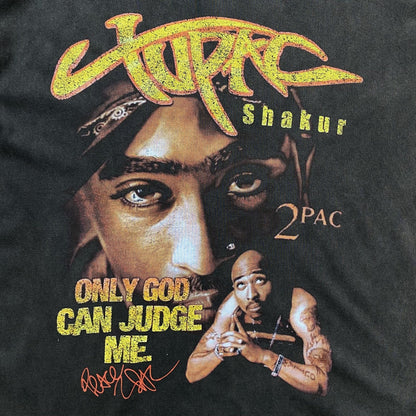 TUPAC VINTAGE GRAPHIC TEE DARK GREY - Sin Sity Reps