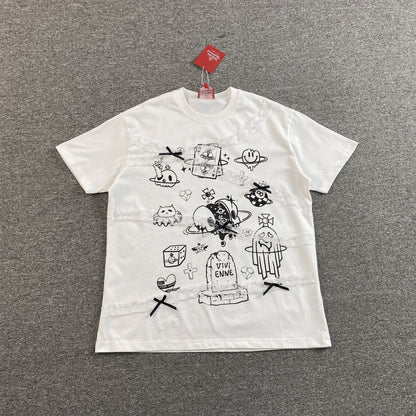 VIVIENNE WESTWOOD DOODLE T - SHIRT WHITE - Sin Sity Reps