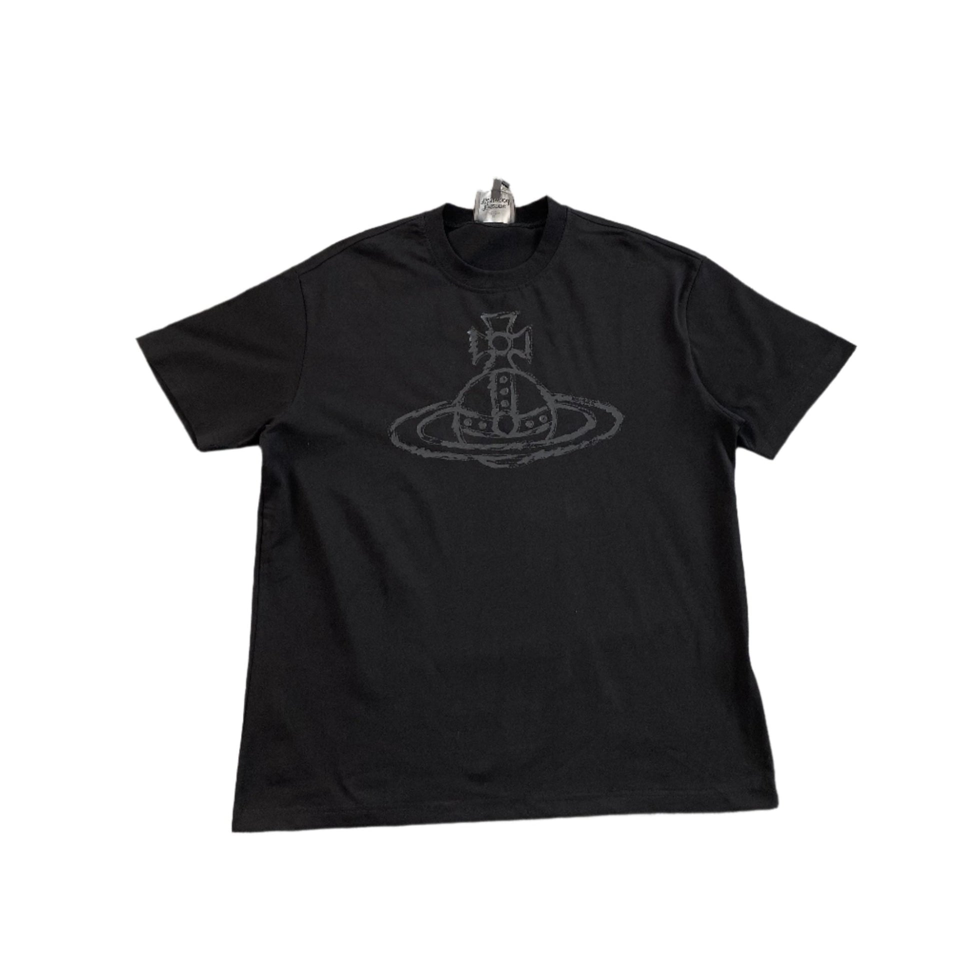 VIVIENNE WESTWOOD ROUGHLY STITCHED ORB T - SHIRT BLACK - Sin Sity Reps