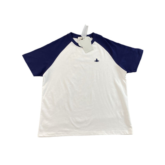 VIVIENNE WESTWOOD T - SHIRT WHITE NAVY - Sin Sity Reps